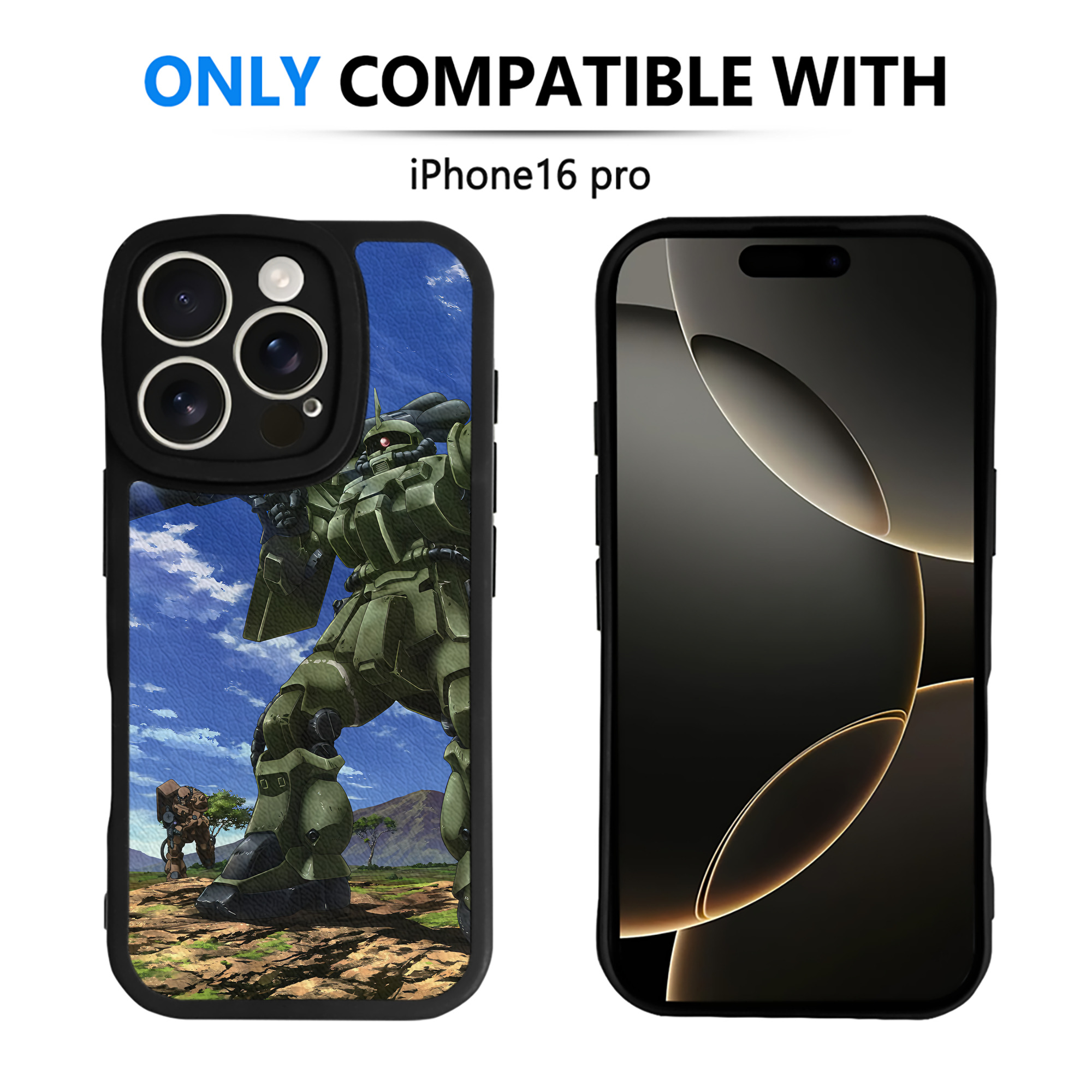 （画像用） 機動戦士ガンダム Mobile Suit Gundam 【iPhone 16シリーズ対応】シリコンスマホケース（レザー調） 材質：シリコン
